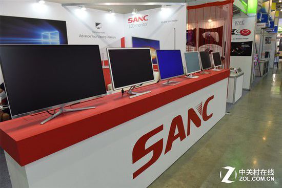 臺北電腦展 SANC品牌液晶展臺新品齊聚