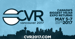 CVR 2017全球消費者虛擬現(xiàn)實展會將在溫哥華舉行